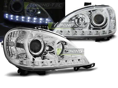 Faros LED DRL Look For Mercedes W163 CLASE ML 2001>'05 Daylight Chrome Envío Gra • $433.04